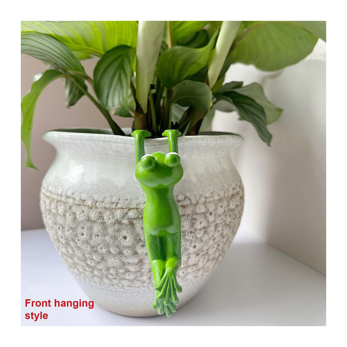 Love Home Garden Dekorative Frosch Hängeampel aus Kunstharz in Grün - Bild 2