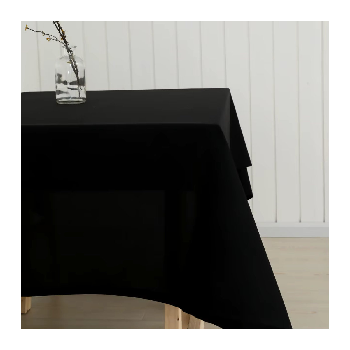 LOVRTRAVEL Rechteckige Tischdecke für Konferenz, Hotel und Büro in Schwarz - Bild 2