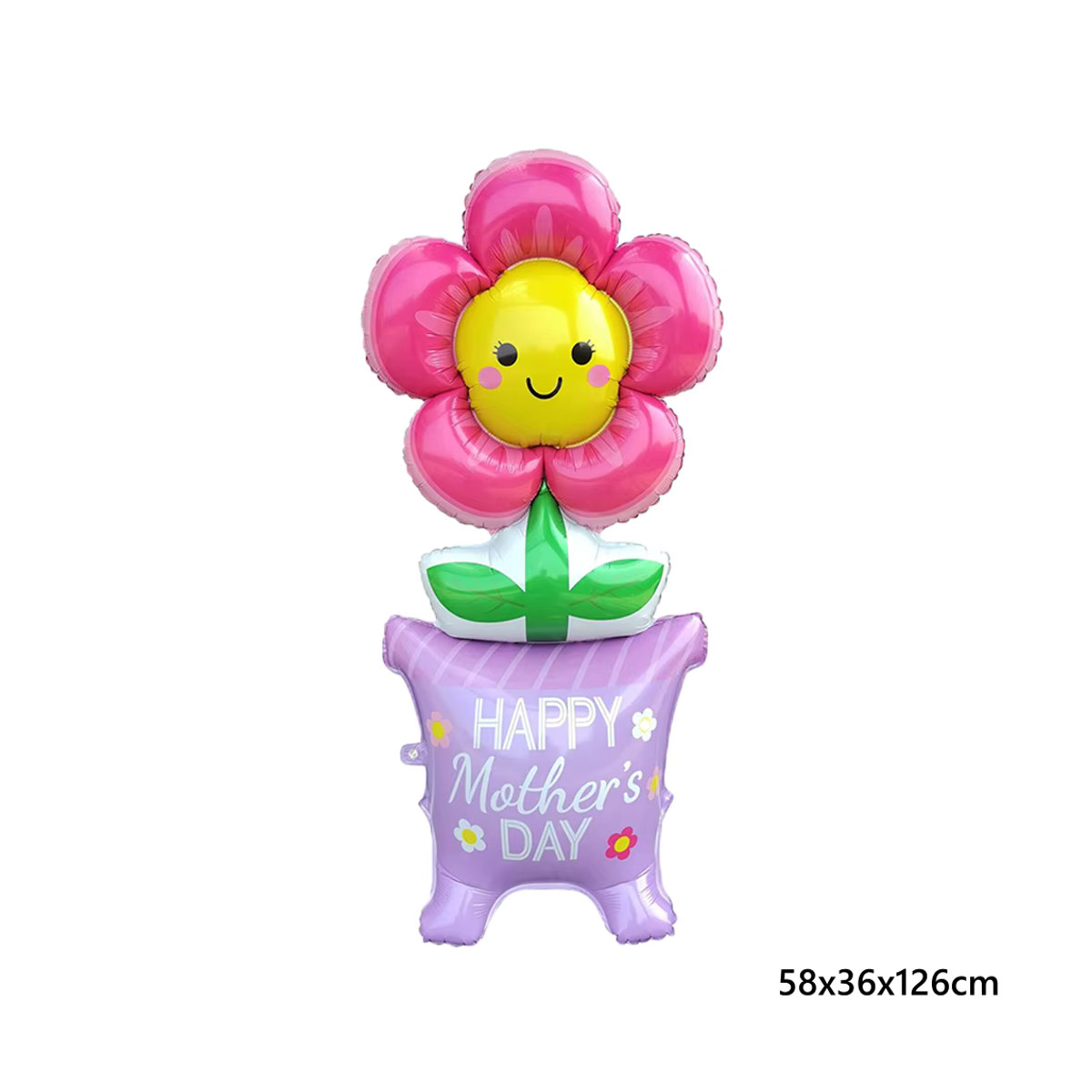 LQDIANTANG 3D Herz-Ballon-Set mit floralem Sockel für Muttertag-Dekorationen, mehrfarbig - Bild 2