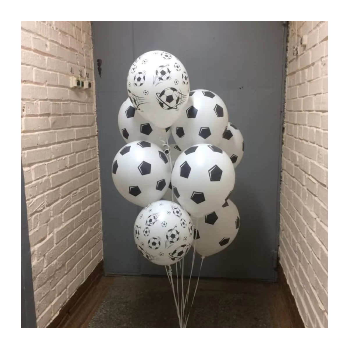 LQDIANTANG Fußball Ballons aus Latex in Schwarz und Weiß, 30 Stück, 30,48 cm für Geburtstag und Sportpartys - Bild 5