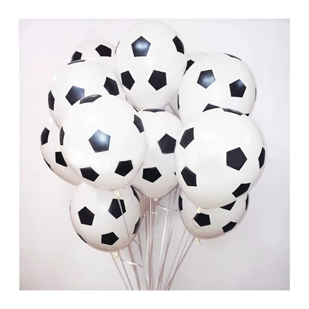 LQDIANTANG Fußball Ballons aus Latex in Schwarz und Weiß, 30 Stück, 30,48 cm für Geburtstag und Sportpartys - Bild 6