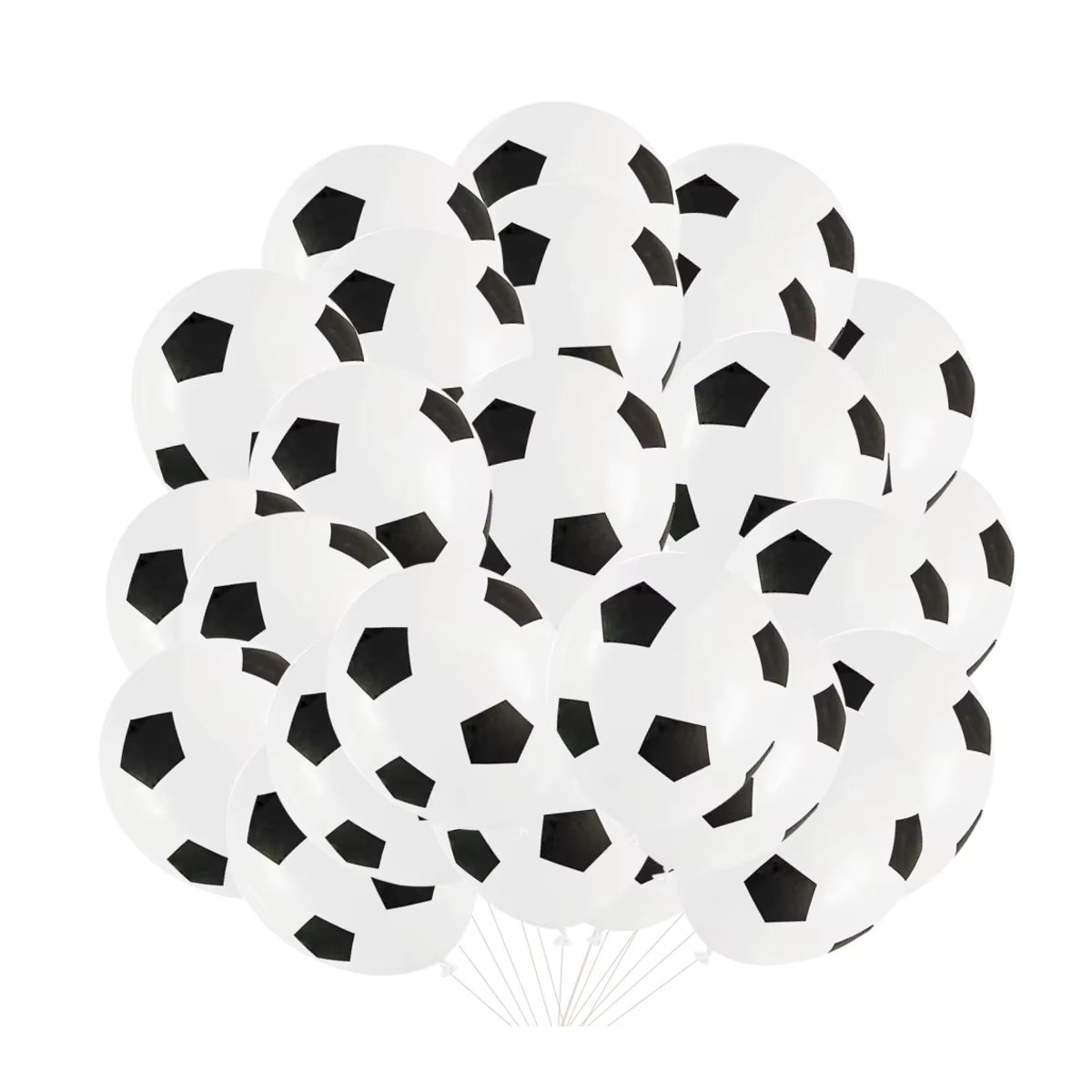 LQDIANTANG Fußball Ballons aus Latex in Schwarz und Weiß, 30 Stück, 30,48 cm für Geburtstag und Sportpartys - Bild 7