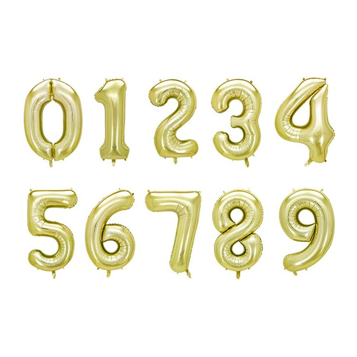LQZZY Zahlenballons aus Folie in Gold für Geburtstag und Party, 101,6 cm - Bild 1