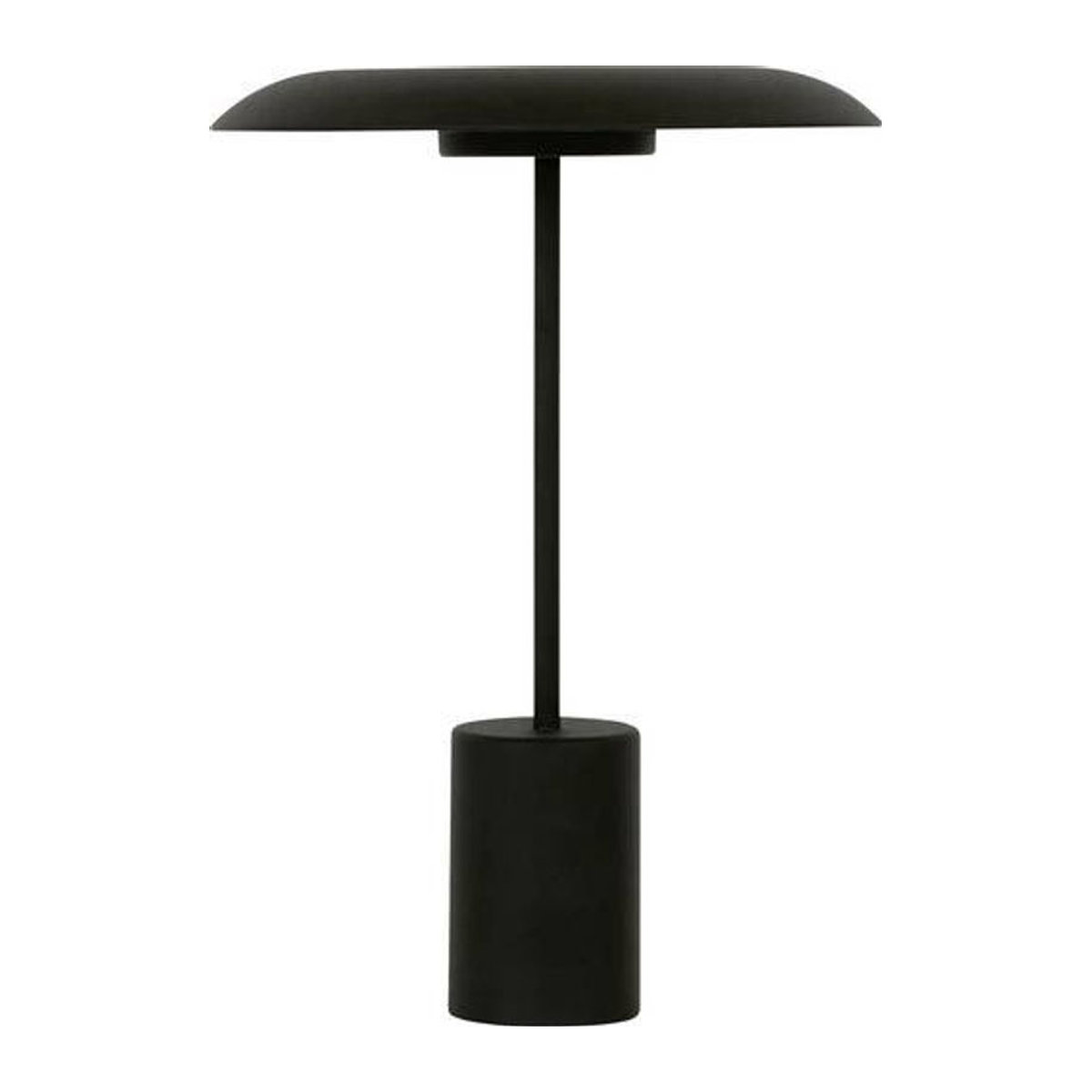 Lucci Décor Smith LED-Tischlampe aus Metall in Schwarz mit integriertem warmweißem Licht und USB-Anschluss - Bild 1