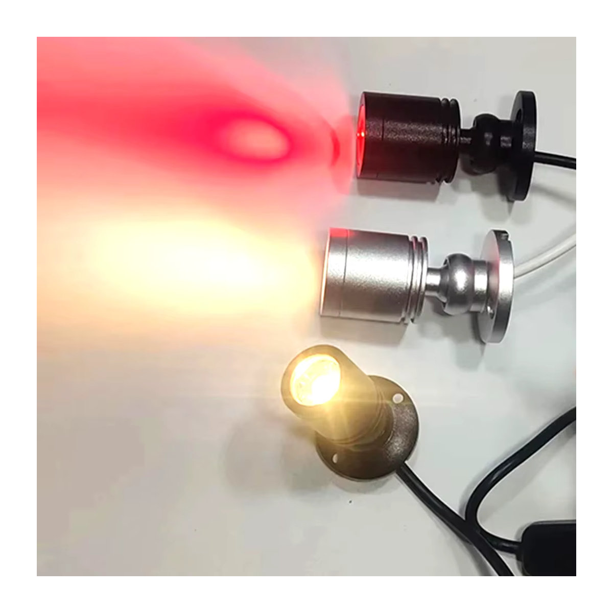 LUCERNA RGB Mini LED Strahler Bunt Dimmbar mit USB-Anschluss für Schrank Vitrine und Möbelbeleuchtung - Bild 3