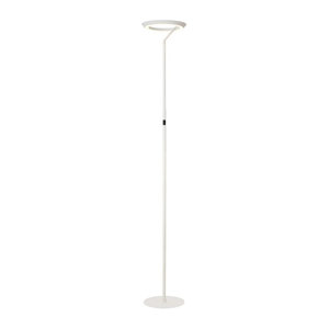 Lucide Celeste Stehlampe aus Metall in Weiß mit dimmbarer LED und warmweißem Licht, Durchmesser: 28 cm