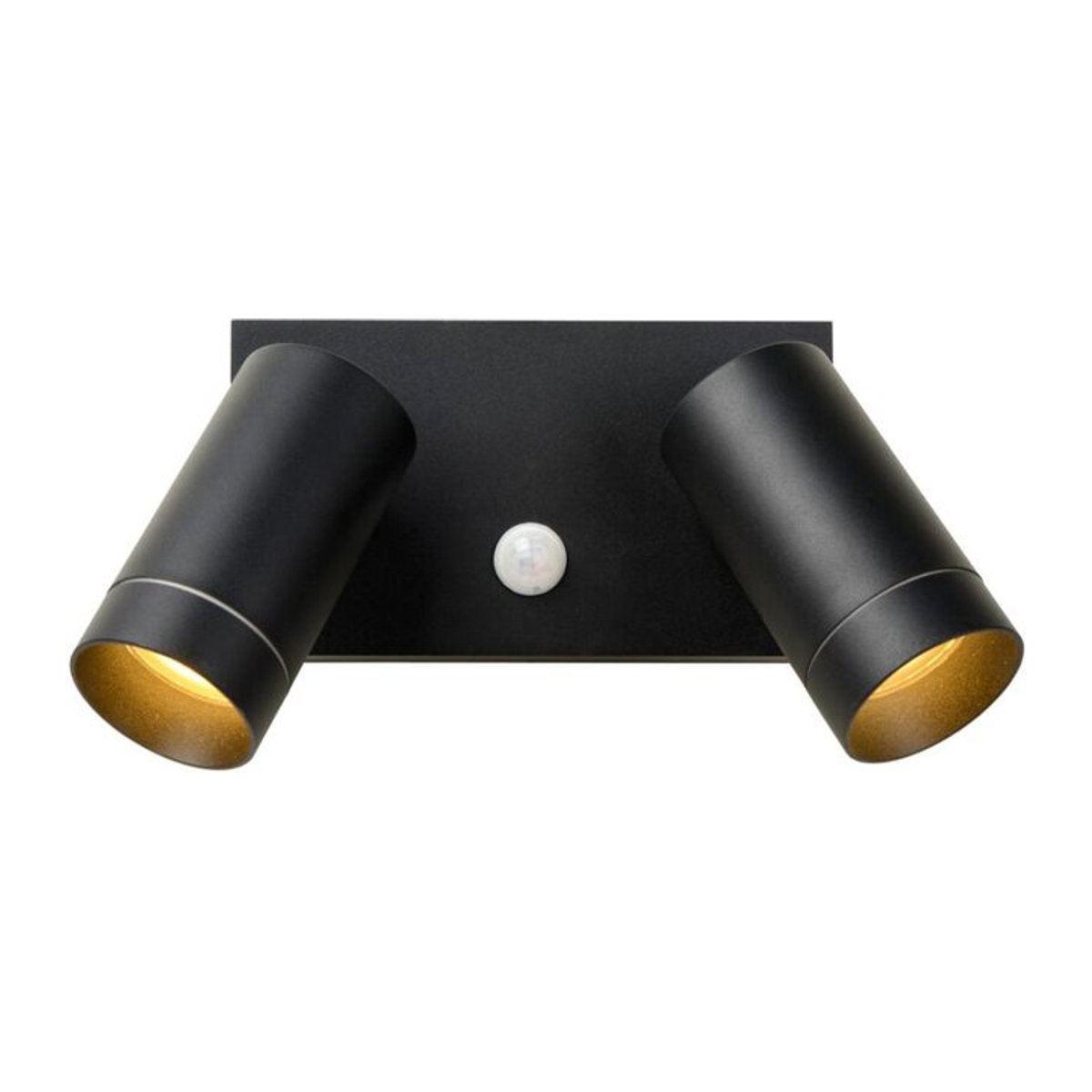 Lucide Taylor Wandleuchte 2-flammig mit Bewegungsmelder, Schwarz, Aluminium, IP54, GU10 - Bild 2