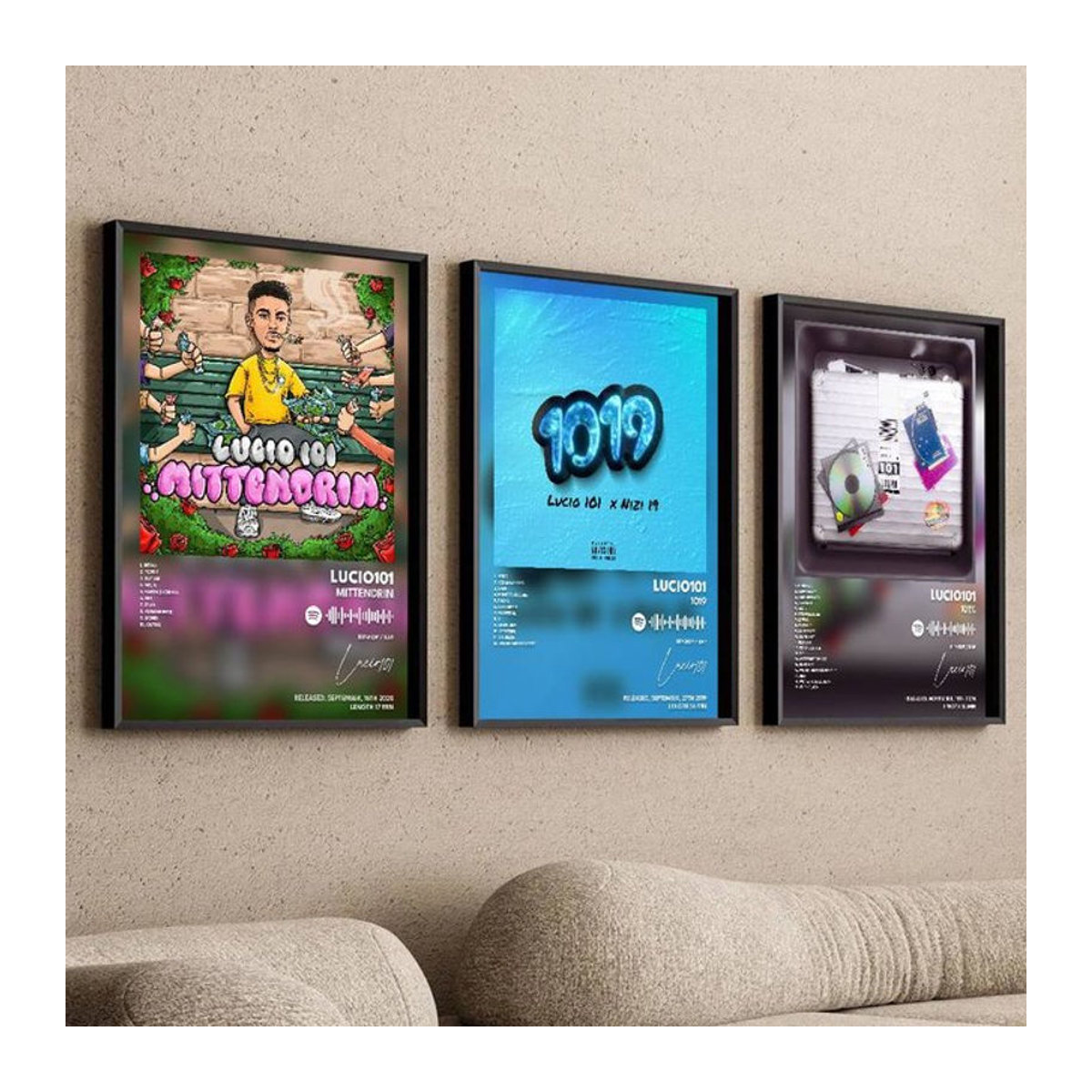 Lucio101 Wandposter aus Papier, mehrfarbig, rechteckig, Wanddekoration für Kaffeehaus oder Bar - Bild 1