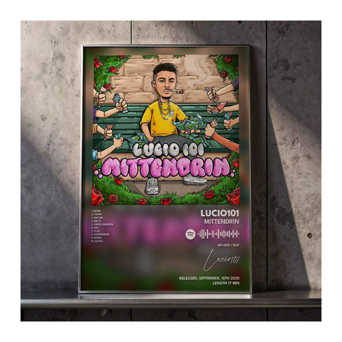 Lucio101 Wandposter aus Papier, mehrfarbig, rechteckig, Wanddekoration für Kaffeehaus oder Bar - Bild 2