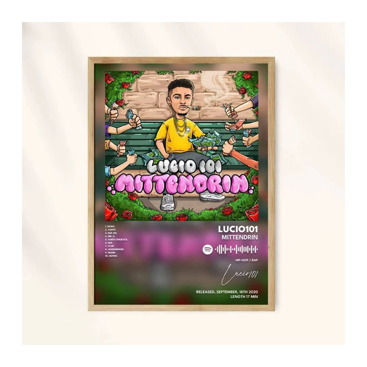 Lucio101 Wandposter aus Papier, mehrfarbig, rechteckig, Wanddekoration für Kaffeehaus oder Bar - Bild 3