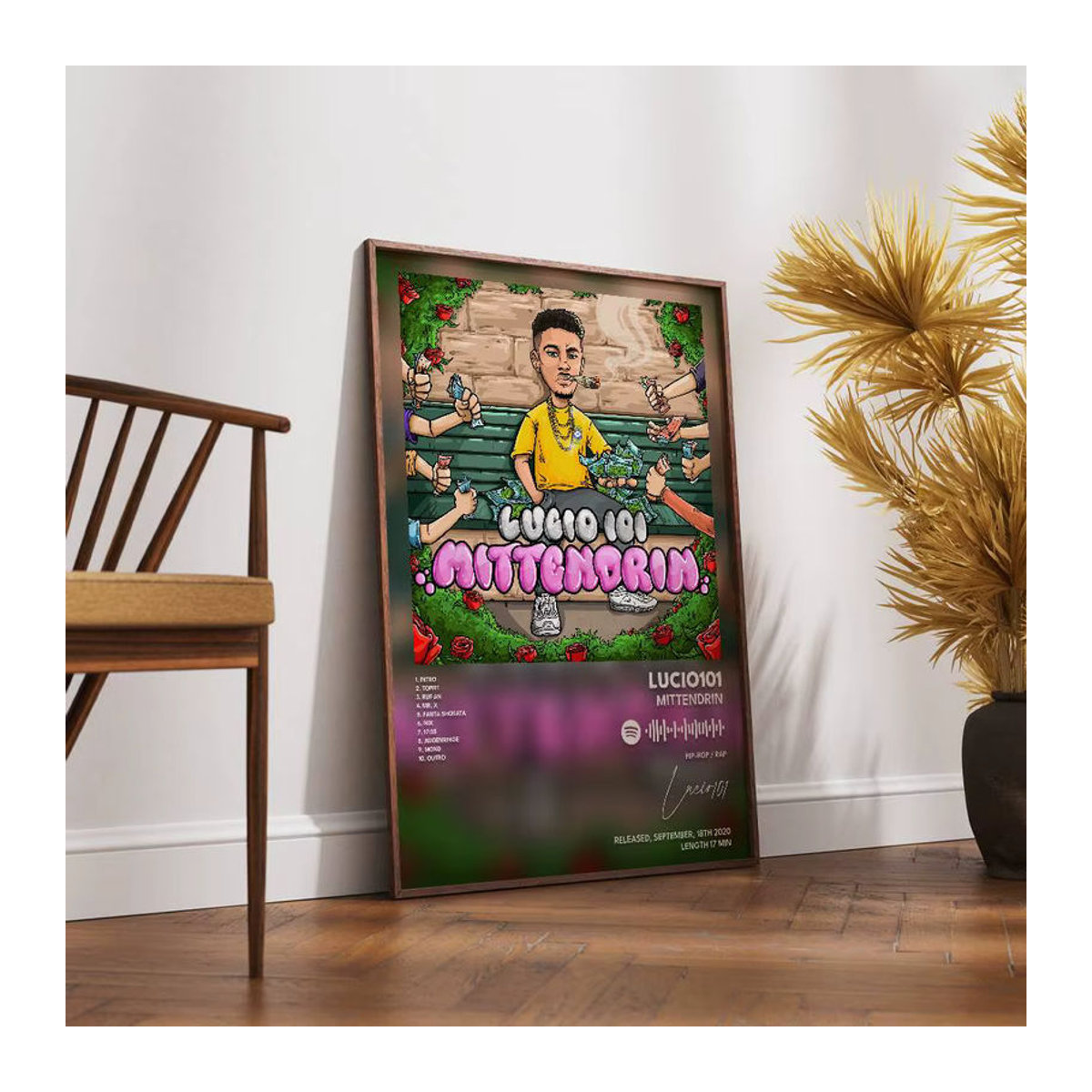 Lucio101 Wandposter aus Papier, mehrfarbig, rechteckig, Wanddekoration für Kaffeehaus oder Bar - Bild 5