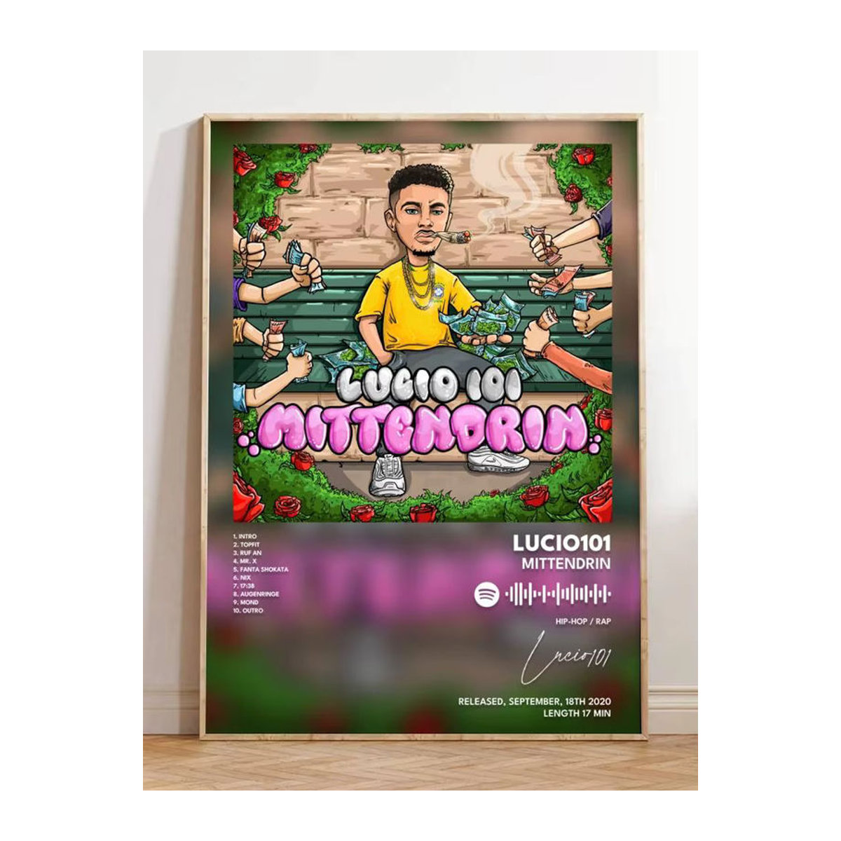 Lucio101 Wandposter aus Papier, mehrfarbig, rechteckig, Wanddekoration für Kaffeehaus oder Bar - Bild 6