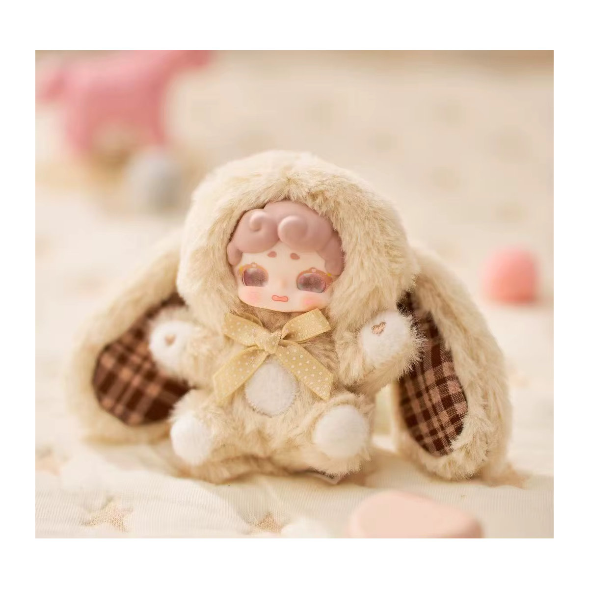 Lucky Deer Nai Sweetheart Baby Blind Box Plüsch-Schlüsselanhänger in Beige - Bild 2