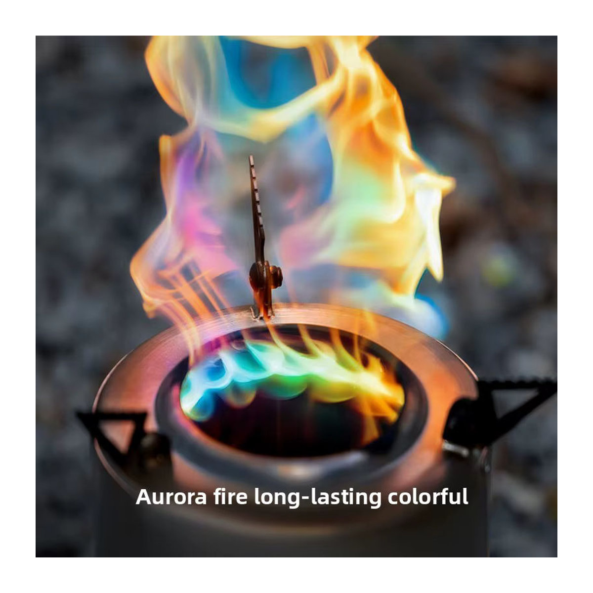 LUINGBOX Tornado Flammenofen aus Edelstahl für Camping und Outdoor zum Kochen mit Holz oder Pellets - Bild 3