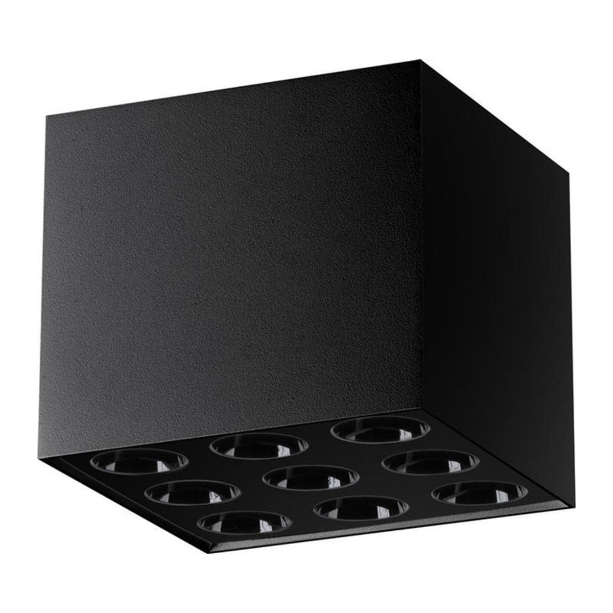 Lumilo Eclipse LED Deckenlampe aus Aluminium in Schwarz mit integriertem neutralweißem Licht - Bild 1