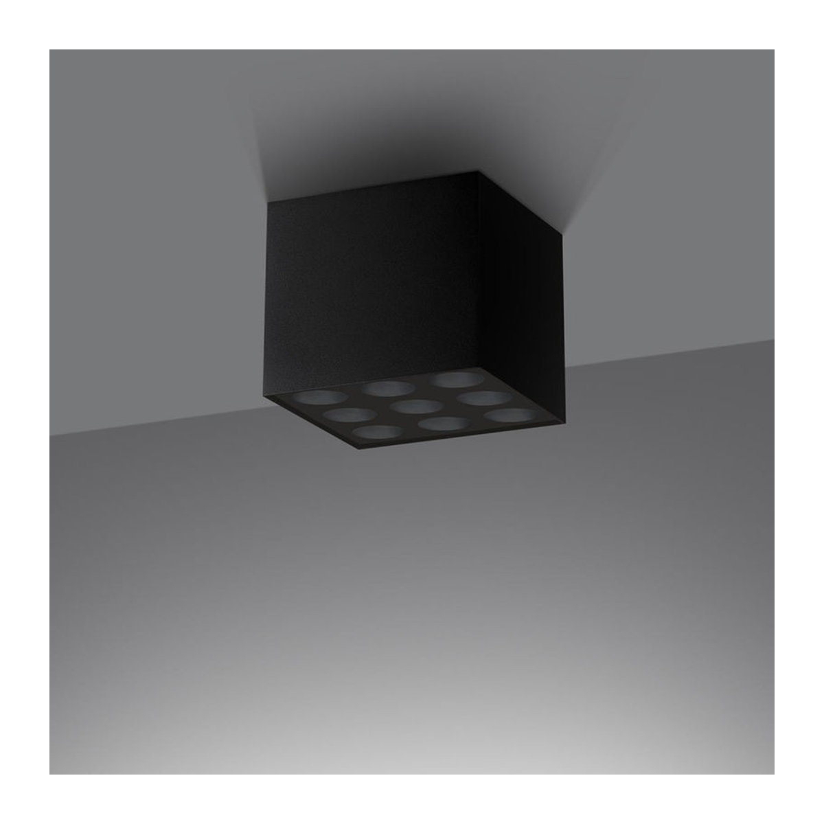 Lumilo Eclipse LED Deckenlampe aus Aluminium in Schwarz mit integriertem neutralweißem Licht - Bild 2