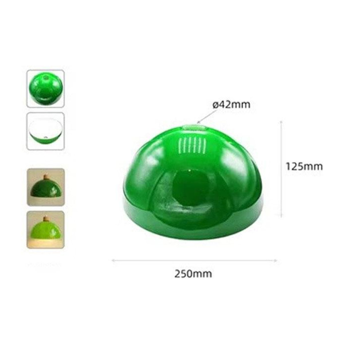 Luminaire Lighting Mall Ersatz-Lampenschirm aus grünem Glas für Steh- und Tischlampen mit 55 mm und 42 mm Öffnung - Bild 1