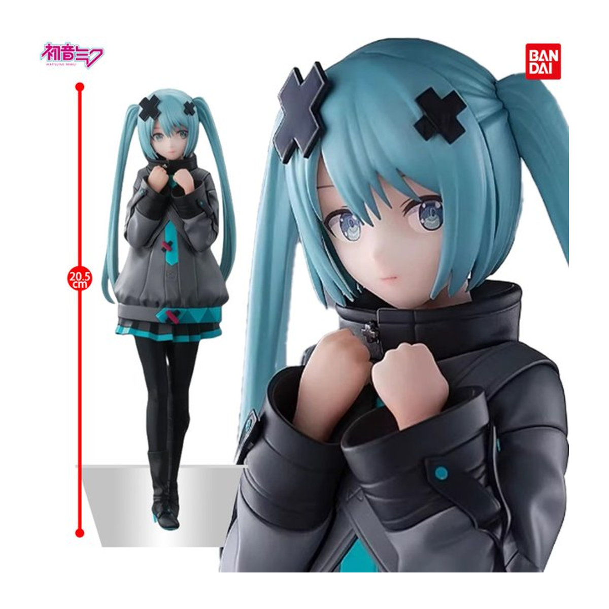 Luminasta Hatsune Miku Anime-Figur aus PVC, mehrfarbig, stehend - Bild 1