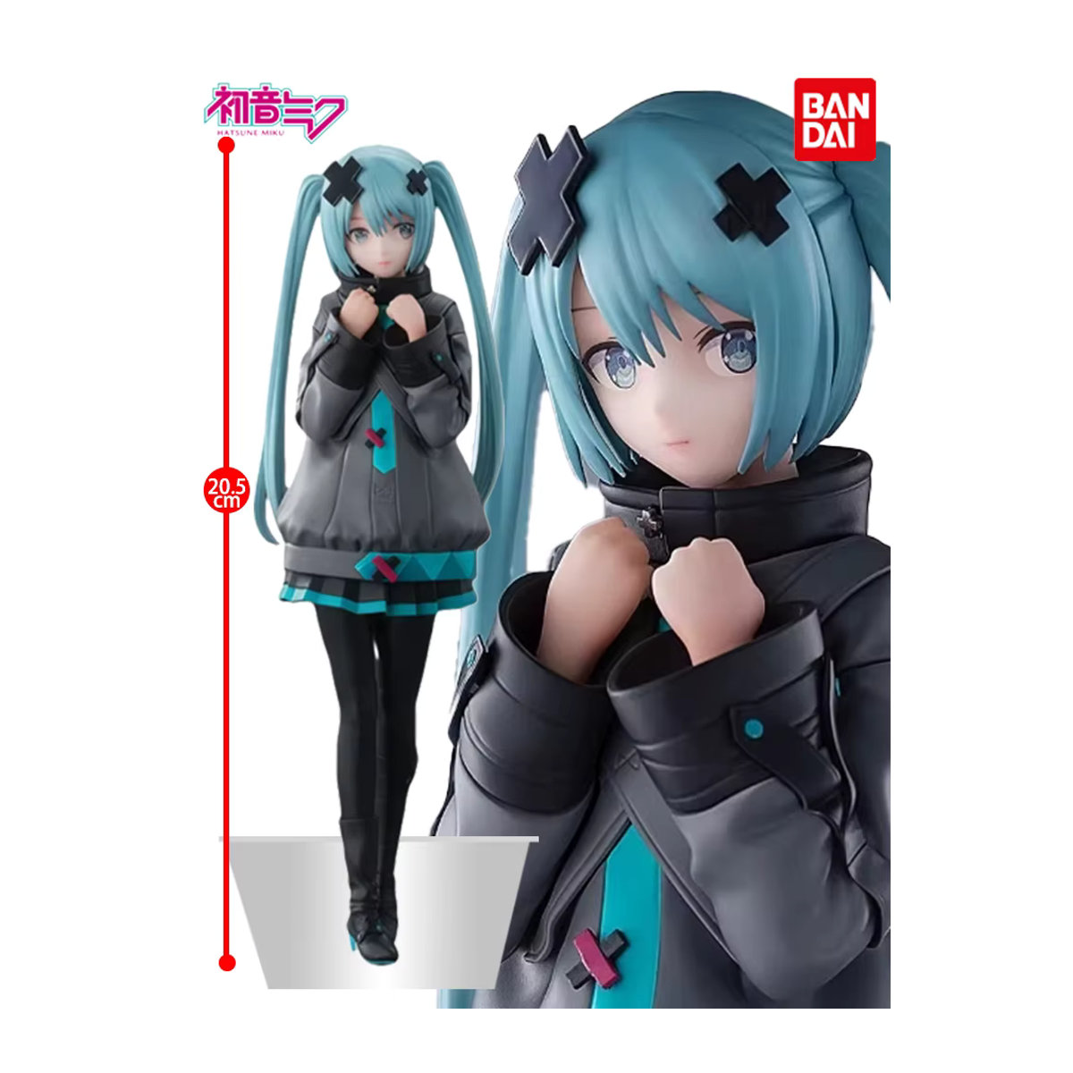 Luminasta Hatsune Miku Anime-Figur aus PVC, mehrfarbig, stehend - Bild 6