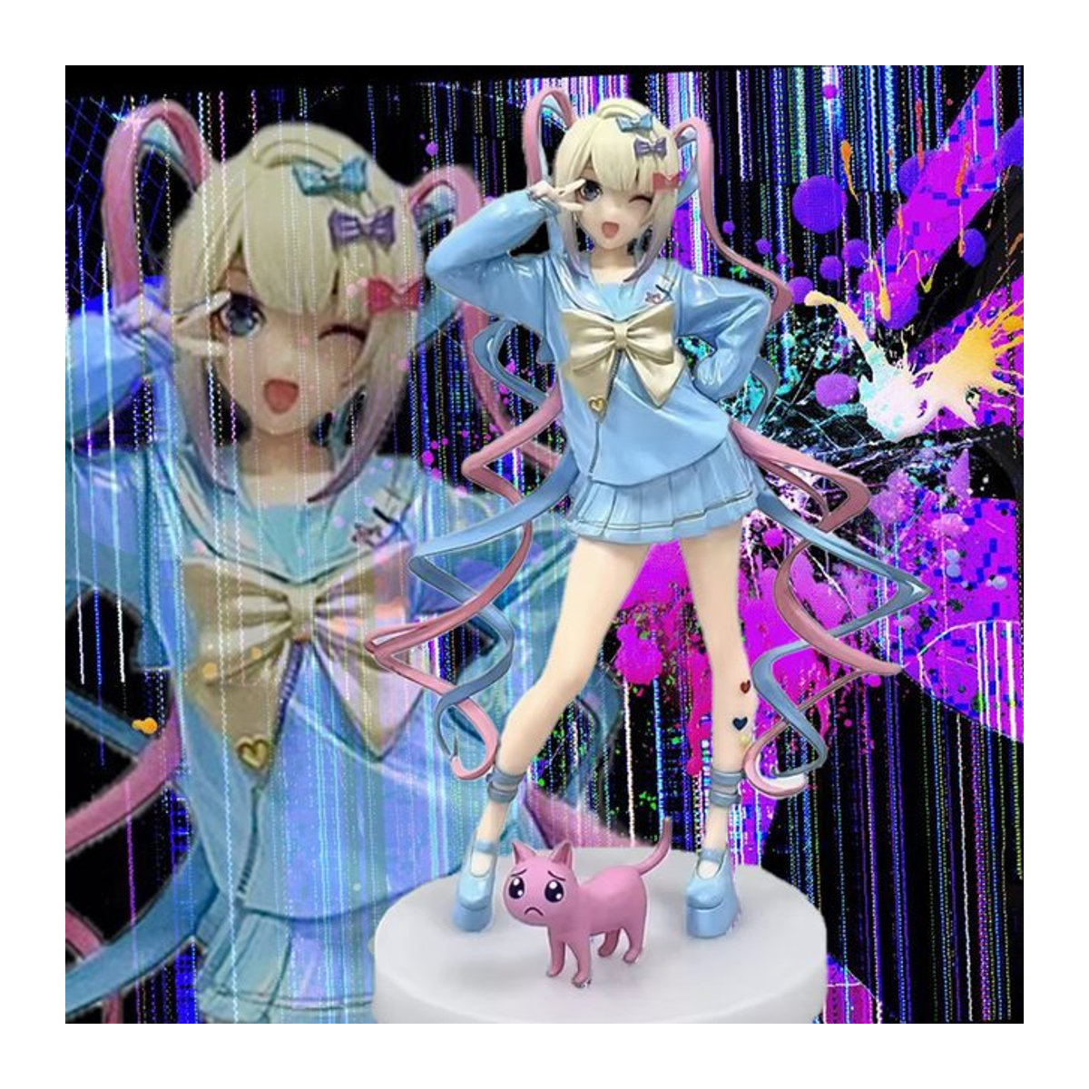 Luminasta Needy Girl Overdose Anime-Figur KAngel Actionfigur in Blau, Höhe: 17 cm - Bild 1