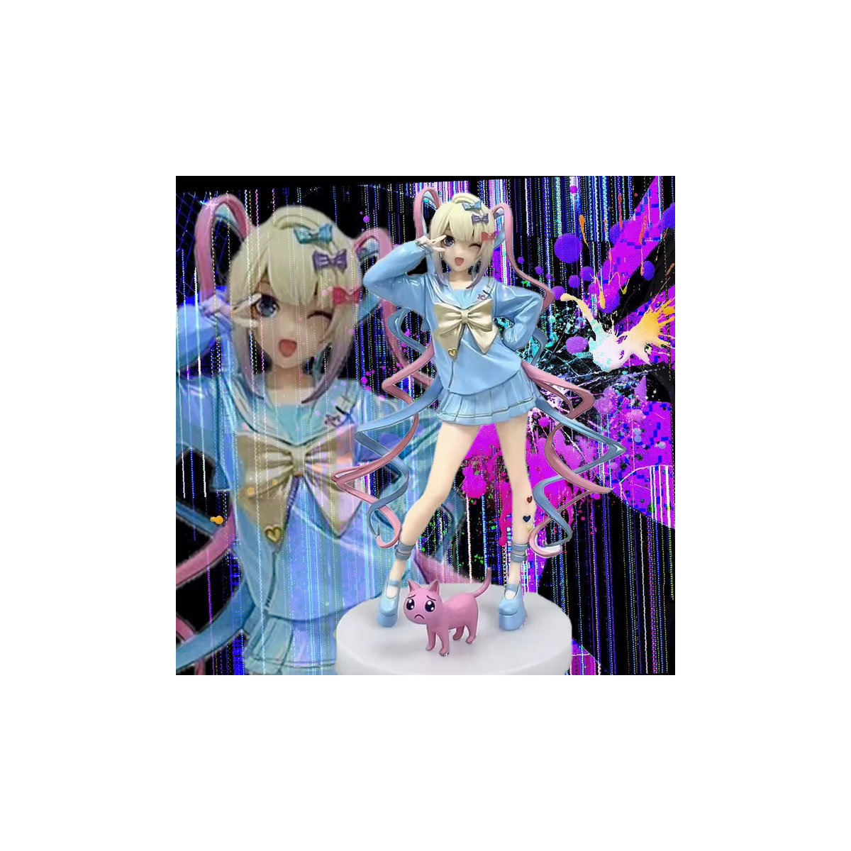 Luminasta Needy Girl Overdose Anime-Figur KAngel Actionfigur in Blau, Höhe: 17 cm - Bild 3