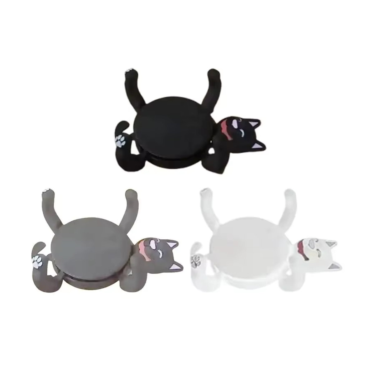 Lustiger 3D-Druck Katze Untersetzer aus Kunststoff in Grau und Mehrfarbig zur Dekoration und Stresslinderung - Bild 6
