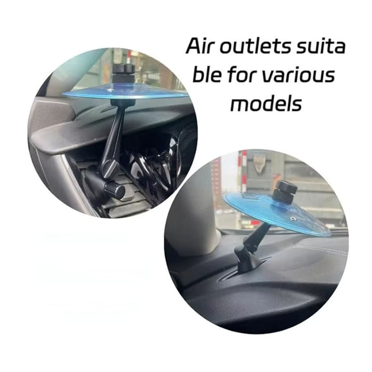 Lustiges Dashboard-Trommel-Spielzeug für die Lüftung im Auto als Dekoration mit Vent-Clip, Schwarz - Bild 3