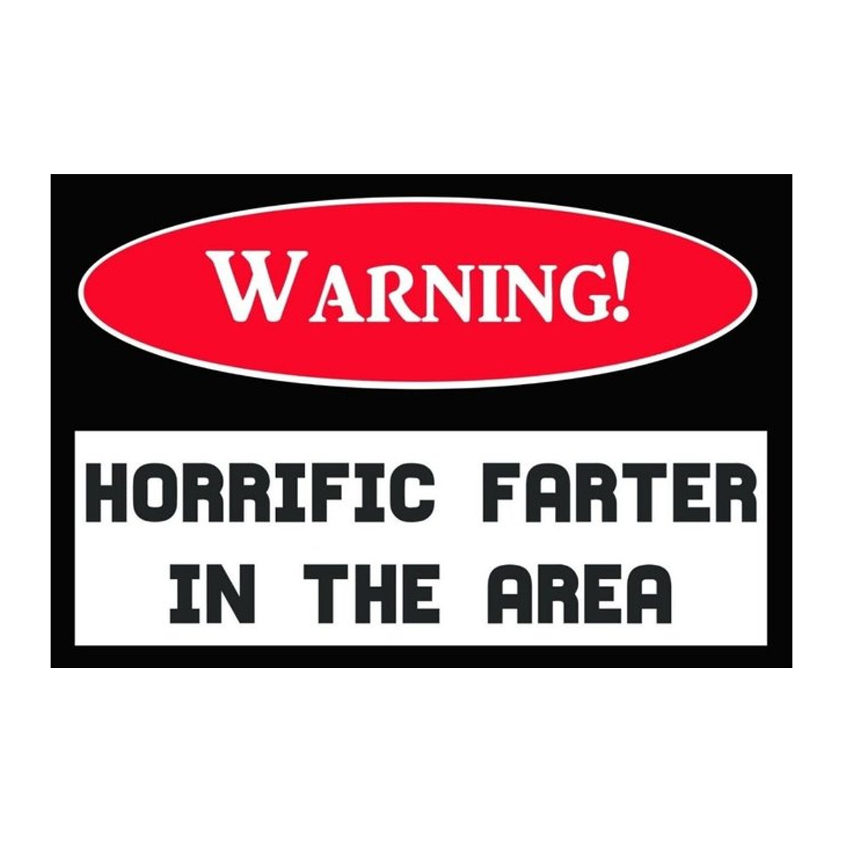 Lustiges Metallschild Farter Warning von Hello Young, mehrfarbig, B: 30 cm, H: 20 cm - Bild 1