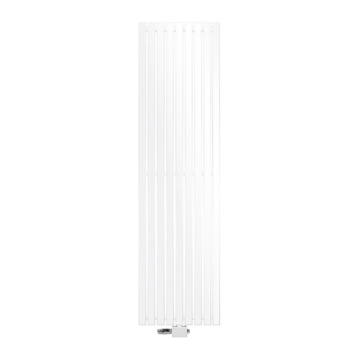 LuxeBath Stella Design Paneelheizkörper mit Mittelanschluss und Universale Anschlussgarnitur Weiß H: 1800 mm, B: 480 mm - Bild 2