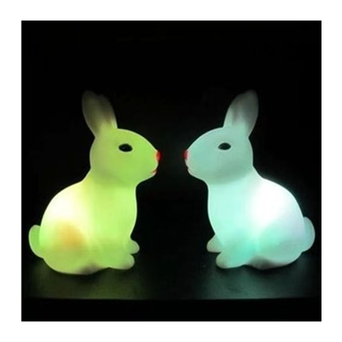 Lyfs Bunte Kaninchen Nachttischlampe für Kinder als niedliches Tier-Geschenk - Bild 1