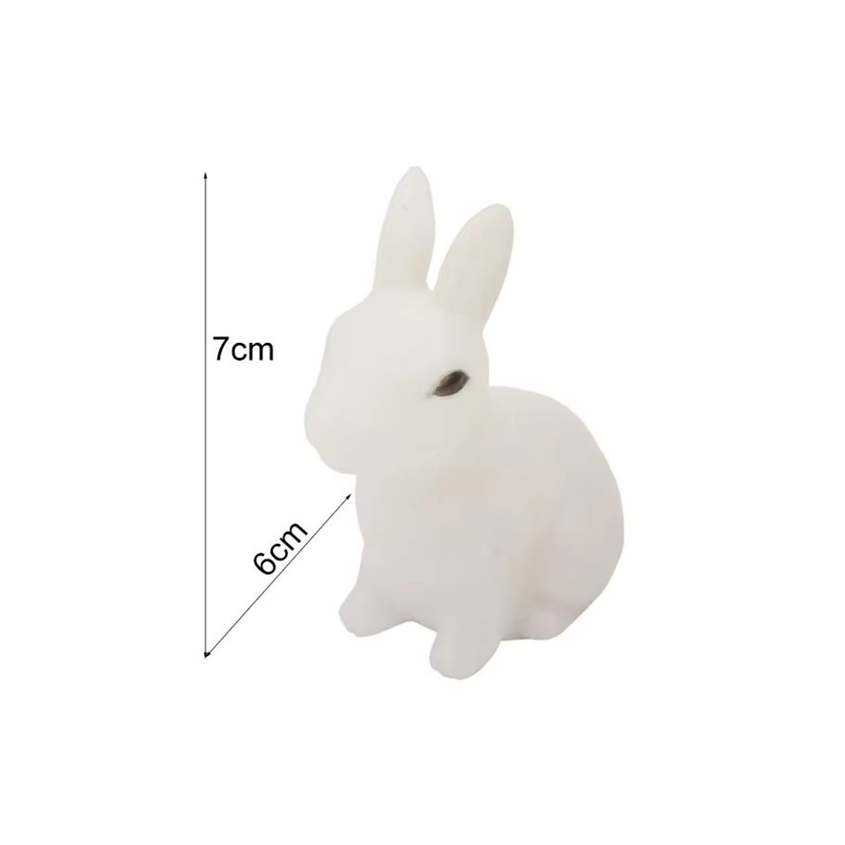 Lyfs Bunte Kaninchen Nachttischlampe für Kinder als niedliches Tier-Geschenk - Bild 5