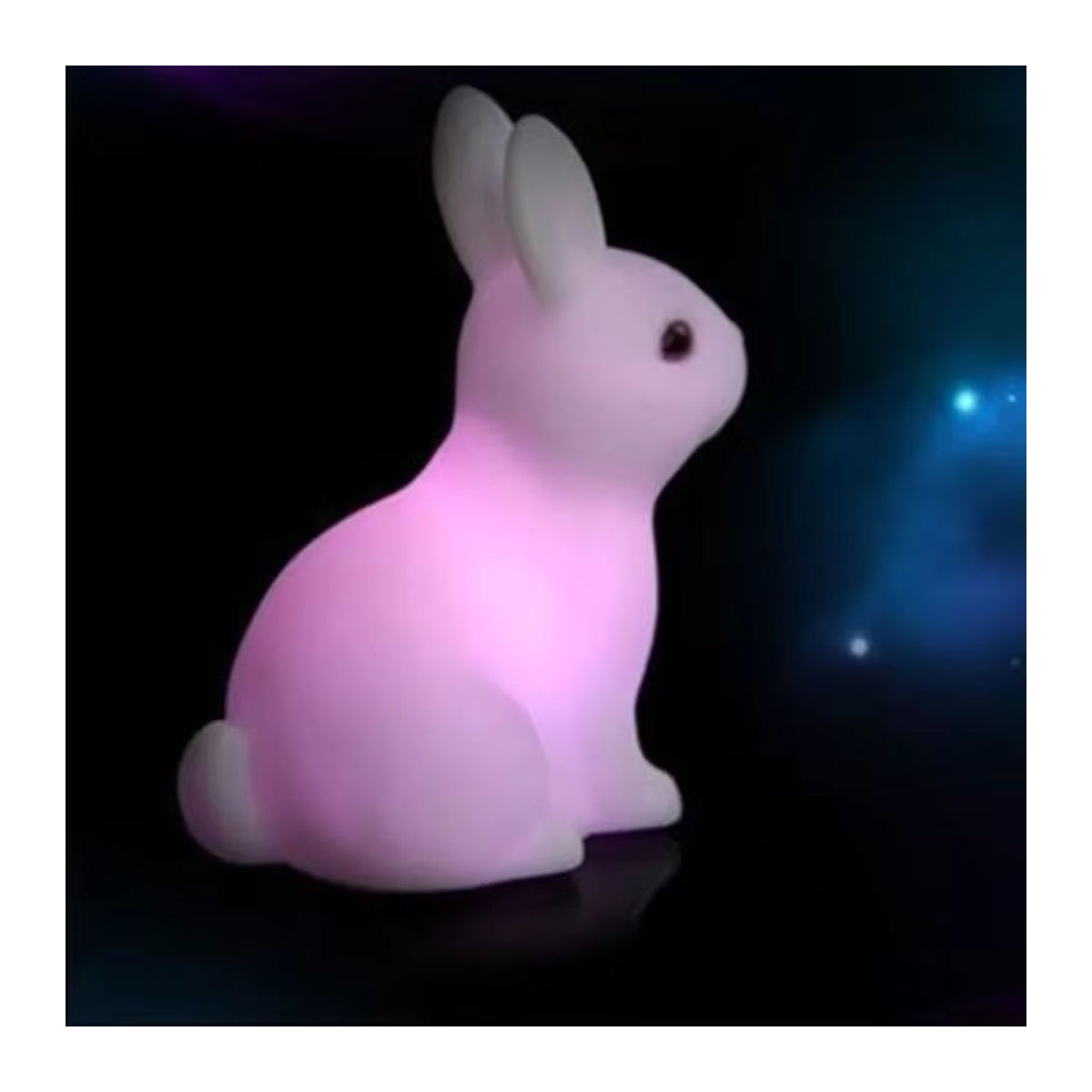 Lyfs Bunte Kaninchen Nachttischlampe für Kinder als niedliches Tier-Geschenk - Bild 6