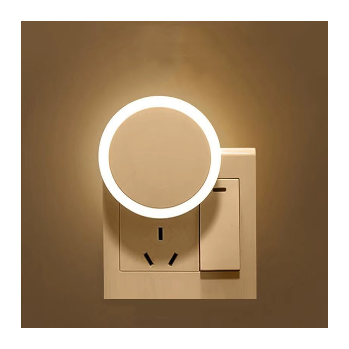 Lyfs LED Nachtlicht mit Sensorfunktion in Weiß für Kinderzimmer, Schlafzimmer und Badezimmer mit EU und US Stecker - Bild 3