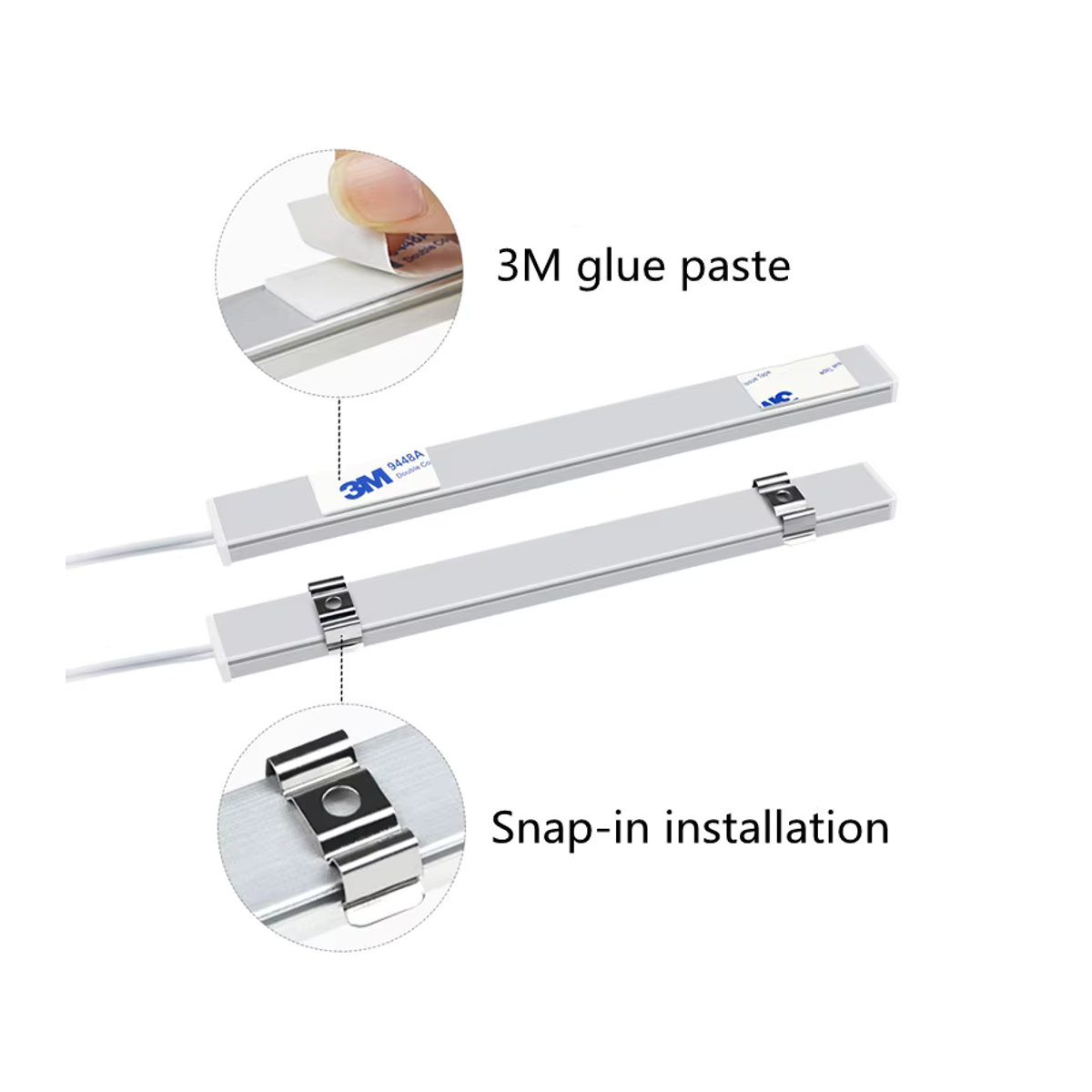 lyfs LED Schrankbeleuchtung mit PIR-Bewegungssensor und Hand-Sweep-Funktion, Warmweiß, Weiß, Möbelbeleuchtung - Bild 5