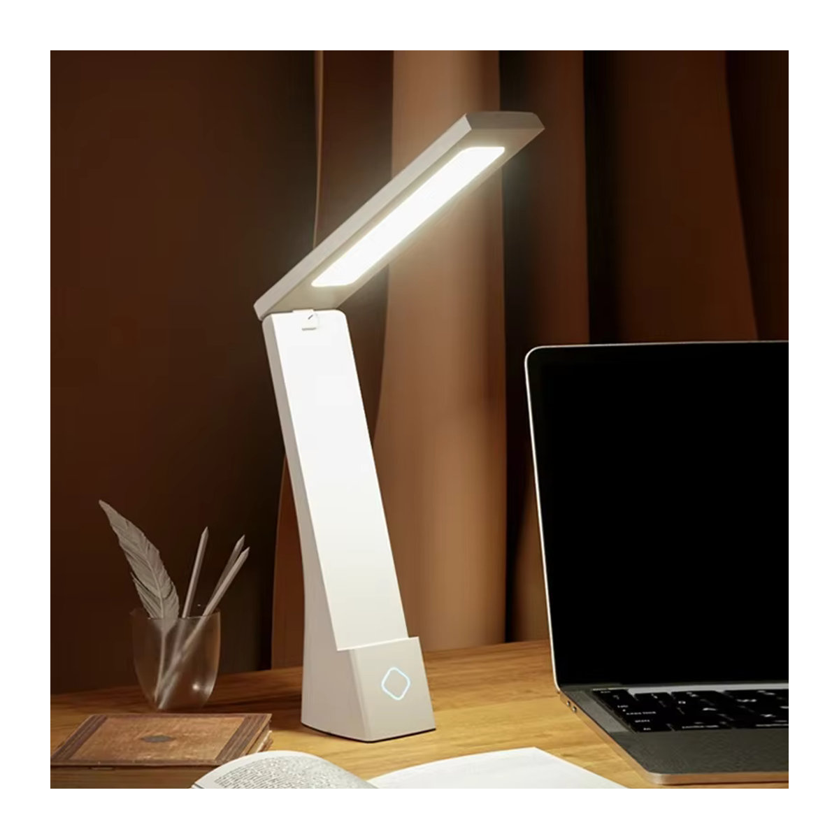 Lyfs LED-Schreibtischlampe faltbar mit Augenschutz in Schwarz oder Weiß - Bild 4