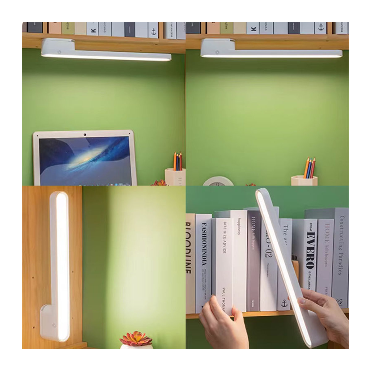 Lyfs LED Schreibtischlampe Weiß – Magnetische Möbelbeleuchtung, USB wiederaufladbar und stufenlos dimmbar - Bild 5