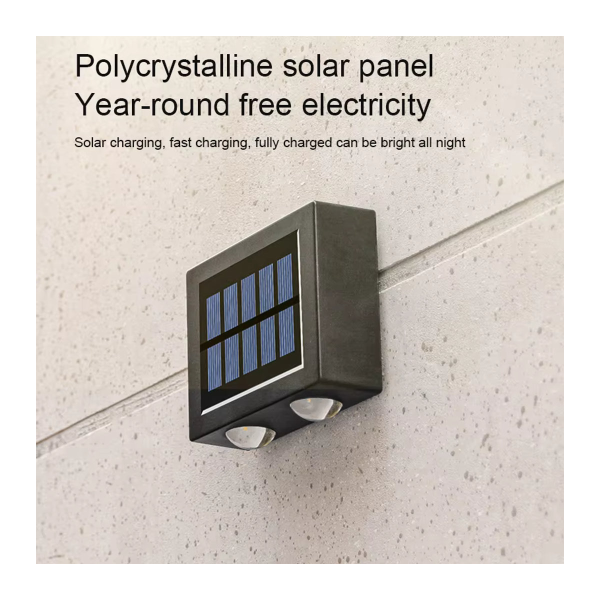 lyfs LED Solar Wandleuchte Modern Schwarz Wass - Bild 4