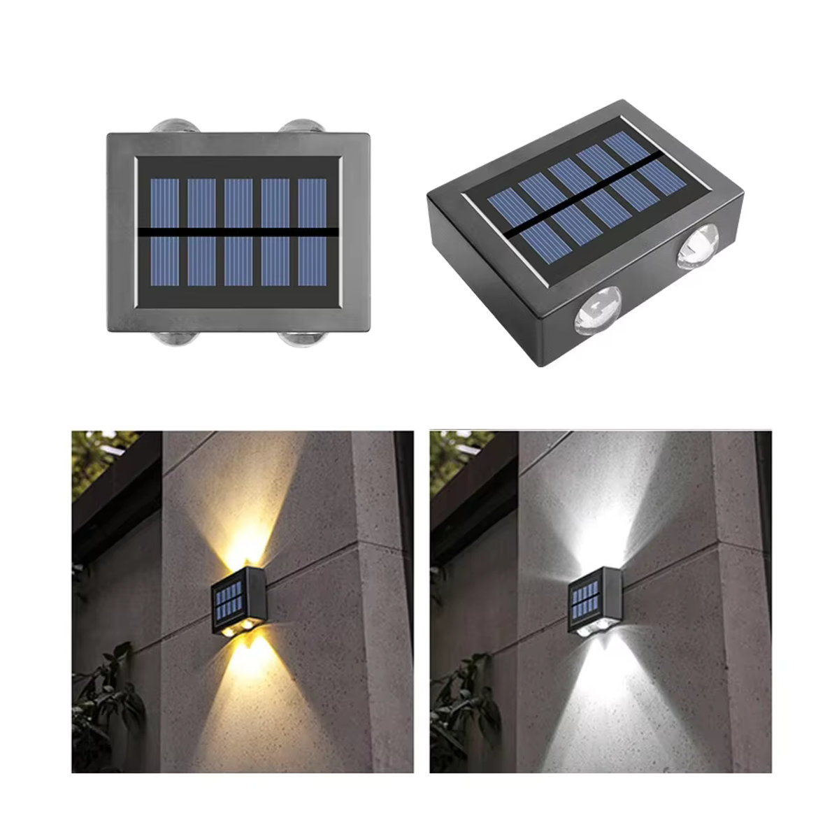 lyfs LED Solar Wandleuchte Modern Schwarz Wass - Bild 7