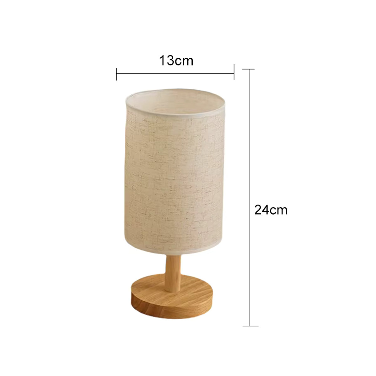 Lyfs LED Tischlampe im chinesischen Stil mit Stofflampenschirm in Beige, dimmbar via USB - Bild 4