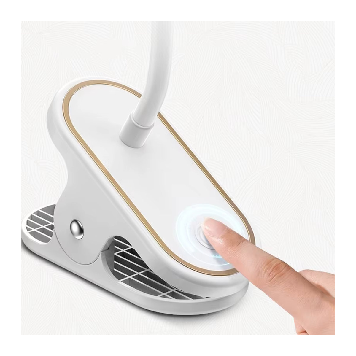 Lyfs LED Tischlampe mit Clip in Weiß, USB wiederaufladbare Schreibtischlampe mit Touch-Steuerung, 3 Modi und dimmbarer Augenschutzfunktion - Bild 5