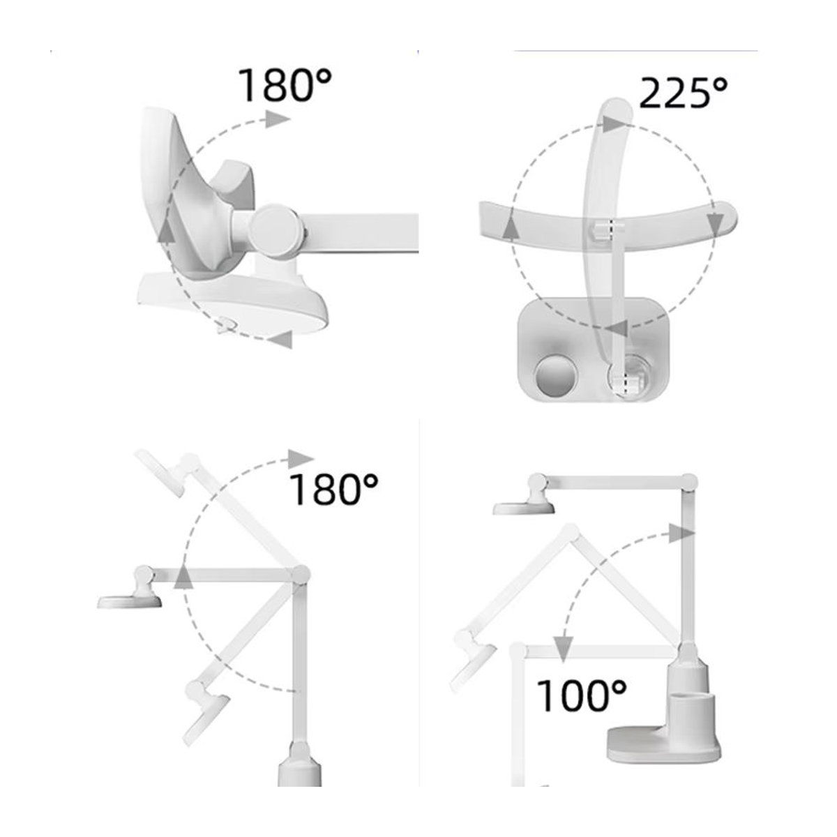 Lyfs LED Tischlampe Weiß Minimalistisch mit Augenschutz, Touch-Dimmer und USB-Wiederaufladung - Bild 6