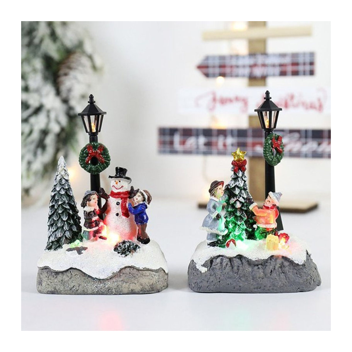 Lyfs LED Weihnachtshaus Nachtlicht als bunte Lichtdekoration für dein Zuhause - Bild 1