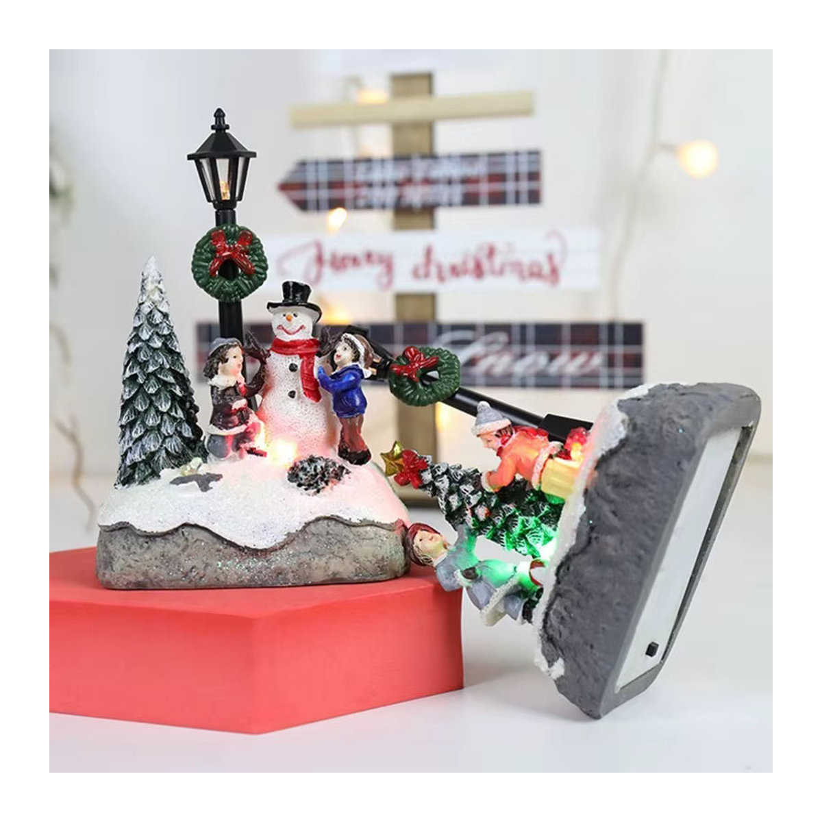 Lyfs LED Weihnachtshaus Nachtlicht als bunte Lichtdekoration für dein Zuhause - Bild 2
