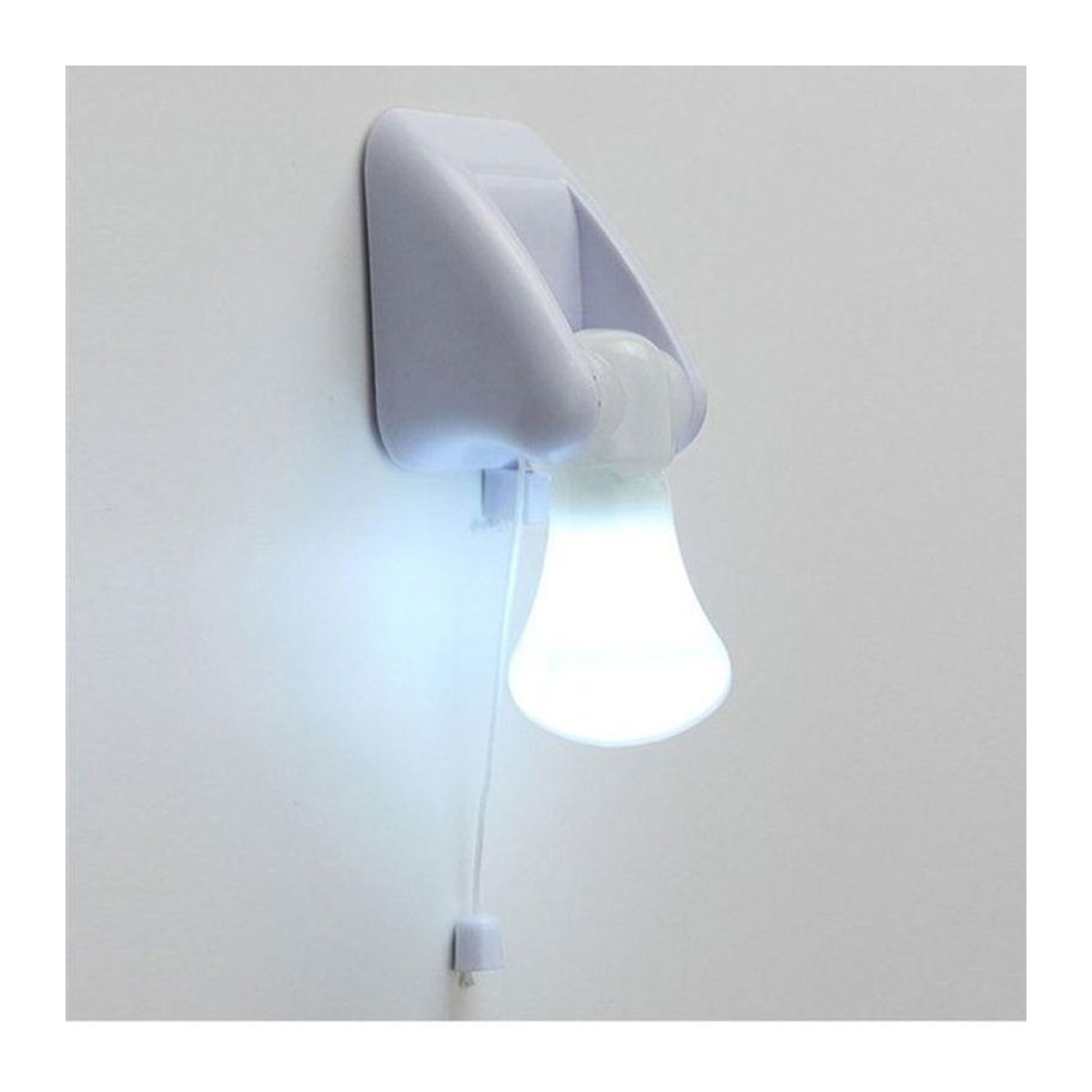 lyfs LED Zugschnur Wand- und Tischlampe Minimalistisch, batteriebetriebene Nachtleuchte für Schrank, Schlafzimmer und Toilette - Bild 1