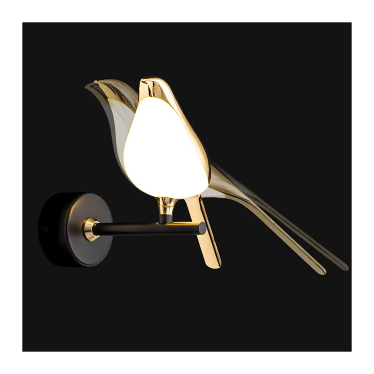 Lyfs Nordic Elster LED Wandlampe Modern Skandinavisch Schwarz mit Touch-Schalter - Bild 3