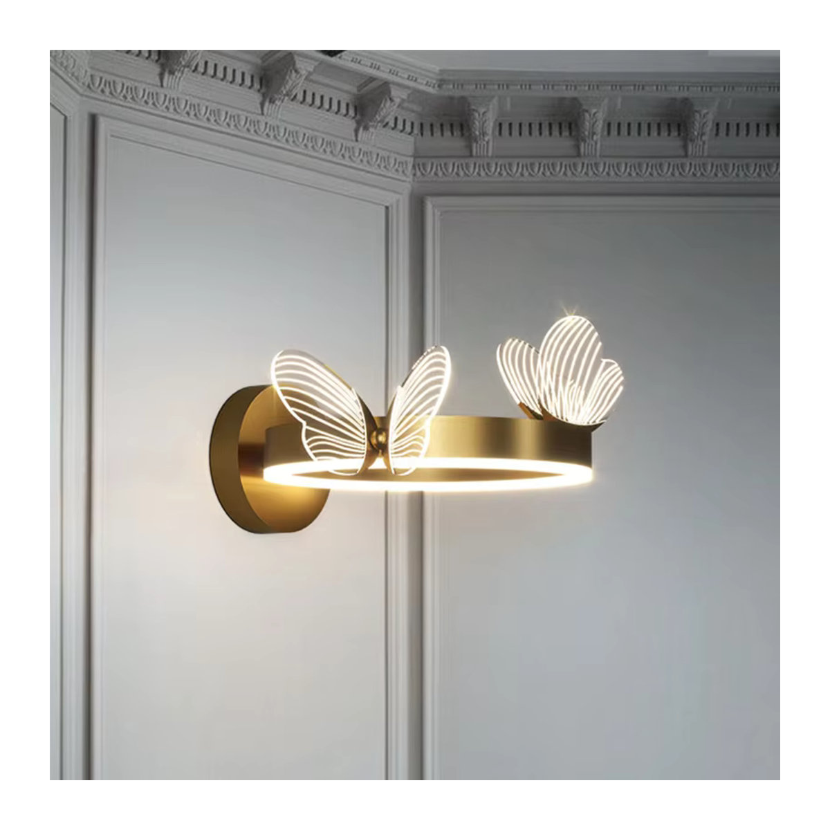 Lyfs Nordic Schmetterling LED Wandlampe in Weiß für Wohnzimmer und Schlafzimmer - Bild 2