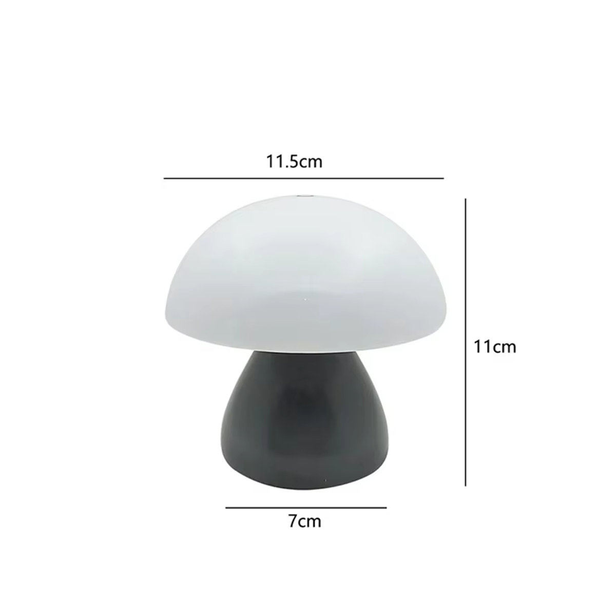 Lyfs Pilz LED Tischlampe Blau mit Touch-Funktion und Ladefunktion im skandinavischen Design - Bild 4