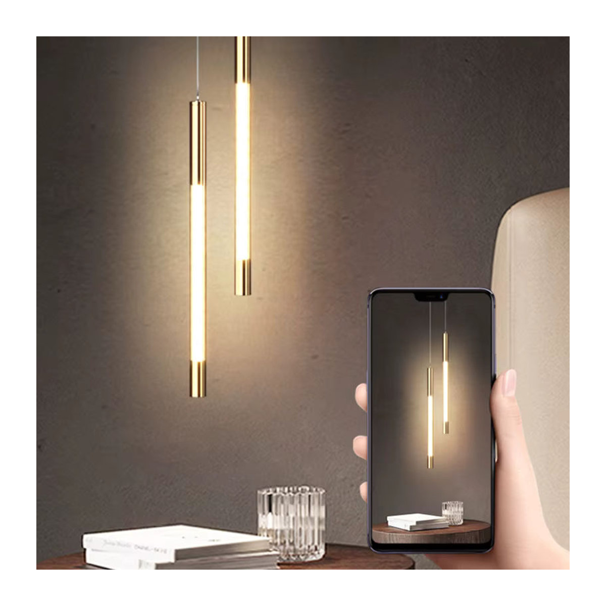 Lyfs Skandinavische LED Pendelleuchte Modern für Wohnzimmer und Schlafzimmer - Bild 3