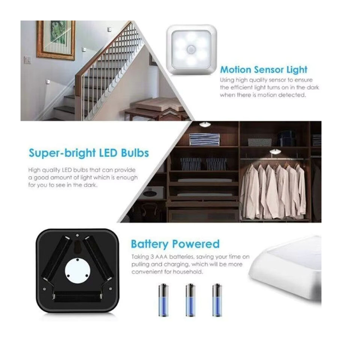 Lyfs Smart LED Nachtlicht mit Bewegungssensor, minimalistisches Design, batteriebetrieben für Schlafzimmer, Flur und Treppen - Bild 3