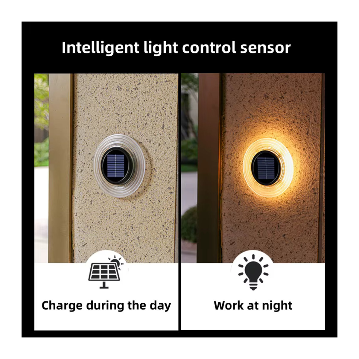lyfs Solar LED Wegeleuchte wasserdichte Gartenlampe für Hof und Landschaft im minimalistischen Design - Bild 2